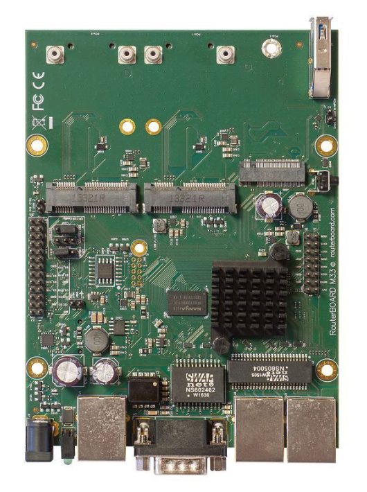 Mikrotik RouterBoard M33G 3xGbE LAN 2xminiPCI-e 2xSIM slot