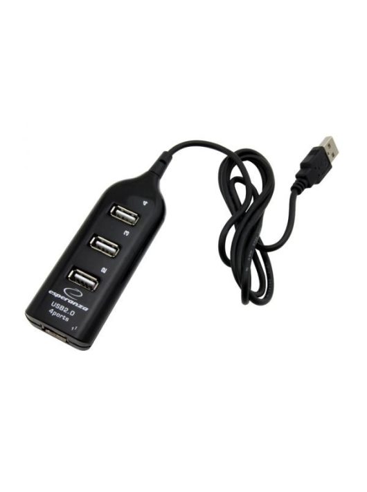 Esperanza EA116 4xPort HUB USB 2.0 Black