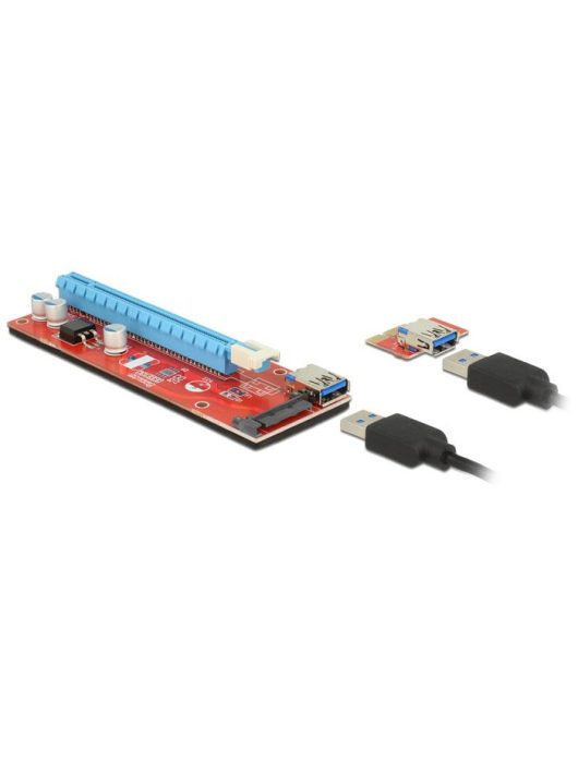 DeLock Riser Card PCI Express x1 > x16 with 60 cm USB cable