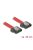 DeLock SATA FLEXI 6 Gb/s 30cm Red metal Cable