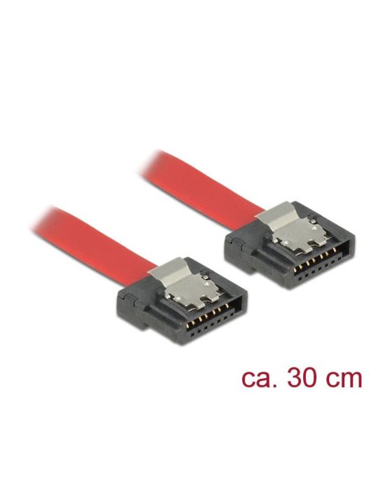 DeLock SATA FLEXI 6 Gb/s 30cm Red metal Cable