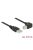 DeLock USB 2.0 Type-A male > USB 2.0 Type-B male angled 0,5m Black Cable