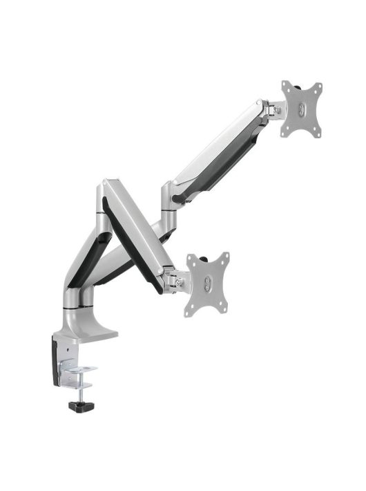 Logilink BP0043 Dual Alumium Monitor Desk Mount Tilt Silver