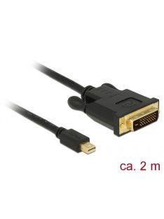   DeLock Mini Displayport 1.1 male > DVI-D (24+1 Single Link) male 2m