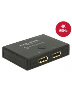 DeLock Displayport 2 - 1 Switch bidirectional 4K 60 Hz