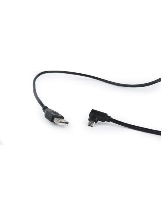 Gembird Double-sided right angle microUSB 1,8m blister cable Black