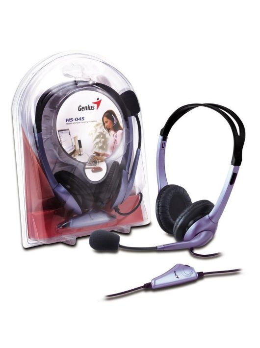 Genius HS-04S Headset Purple/Black