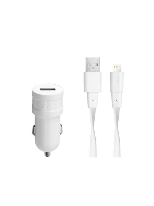 RivaCase RivaPower VA4215 WD2 EN car charger (1xUSB/1A) with MFi Lightning cable White