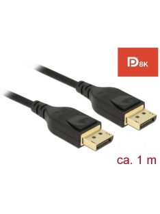 DeLock DisplayPort cable 8K 60 Hz 1m DP 8K certified Black