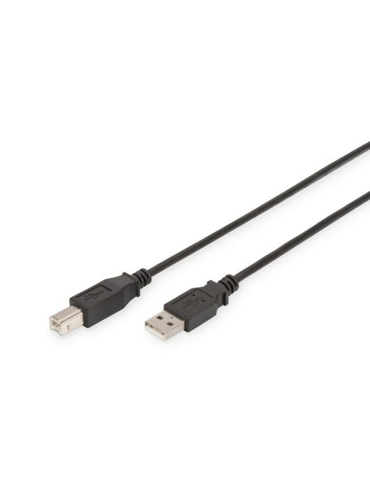 Assmann USB2.0 connection cable type A - B M/M 3m Black