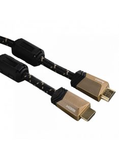   Hama Premium HDMI Cable with Ethernet plug - plug ferrite metal 3m Black