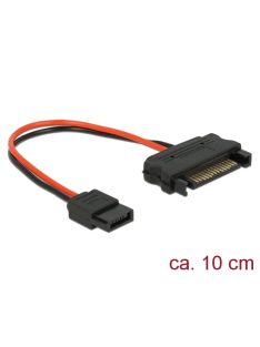   DeLock SATA 15 pin plug > Power Slim SATA 6 pin receptacle Power cable 10cm