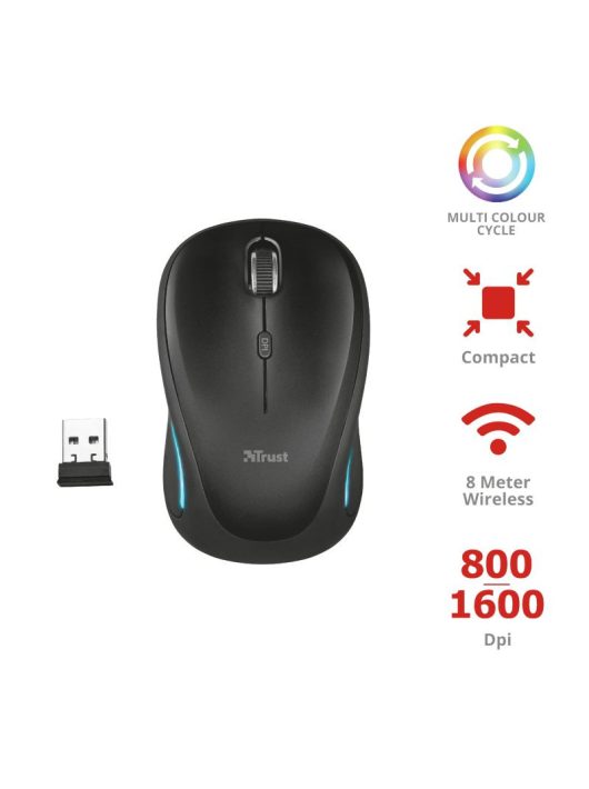 Trust Yvi FX Wireless mouse Black