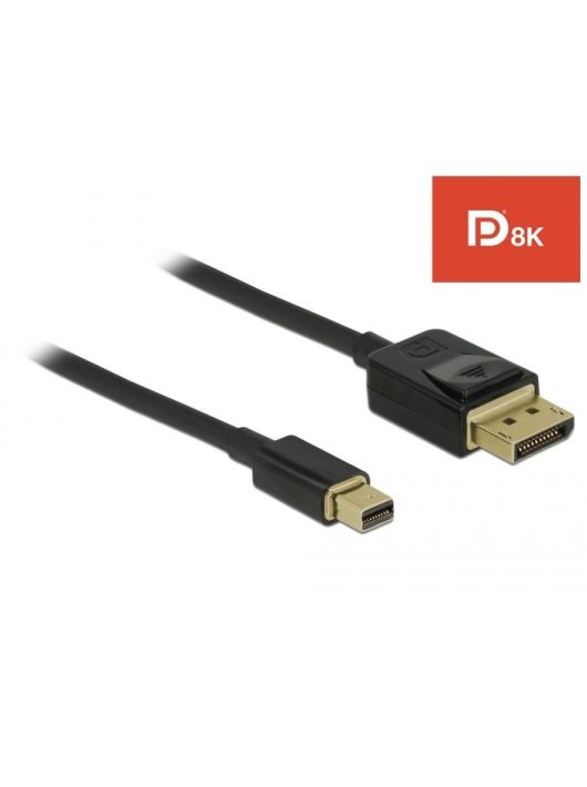 DeLock Mini DisplayPort to DisplayPort cable 8K 60 Hz 1m DP 8K certified