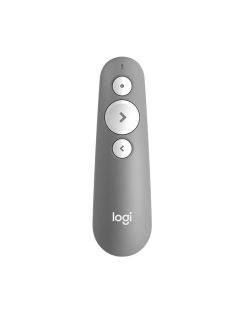   Logitech R500 Laser Presentation Remote Wireless Presenter Red Laser Grey