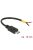 DeLock USB 2.0 Micro-B male > 2x open wires power 10 cm Raspberry Pi cable