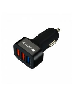 Canyon CNE-CCA07B Triple USB Car Charger Black