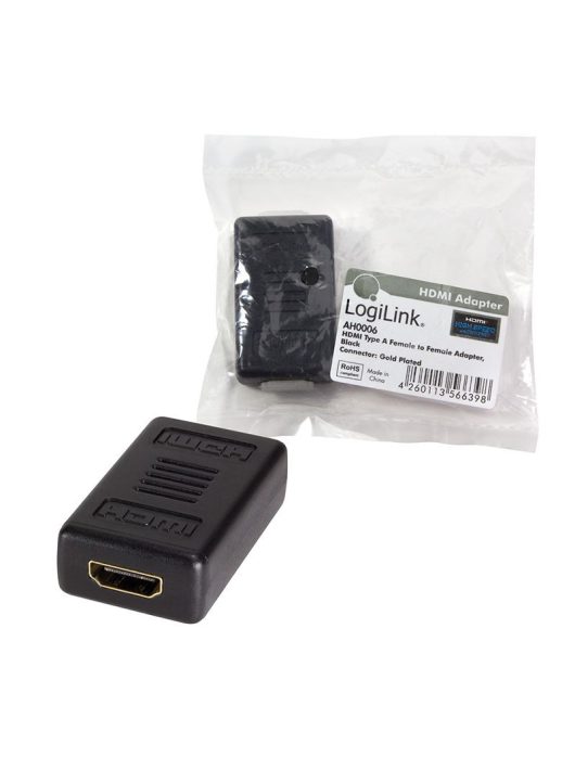 Logilink AH0006 2xHDMI connection cable adapter Black