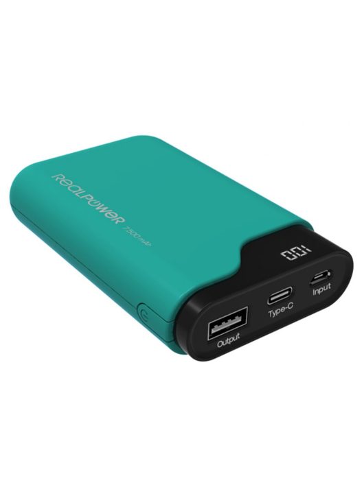 Realpower PB-7500C 7500mAh PowerBank Green