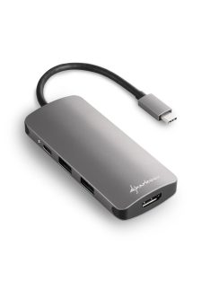 Sharkoon USB3.0 Type C Multiport Adapter Dark Grey