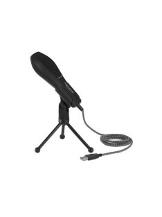   DeLock USB Condenser Microphone with Table Stand ideal for gaming Skype and vocals