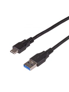 Akyga AK-USB-15 USB3.1 Type-C / USB A cable 1m Black