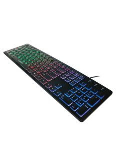 Logilink Illuminated keyboard Black DE