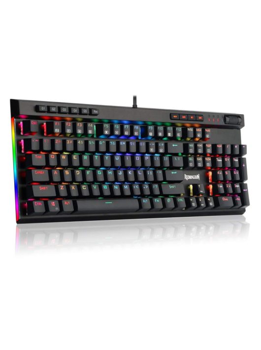 Redragon Vata RGB Mechanical Gaming Keyboard Brown Switches Black HU