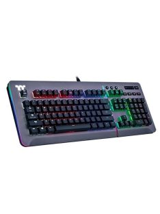   Thermaltake TT eSports Level 20 RGB Titanium Blue Switch Gaming Keyboard Titanium US