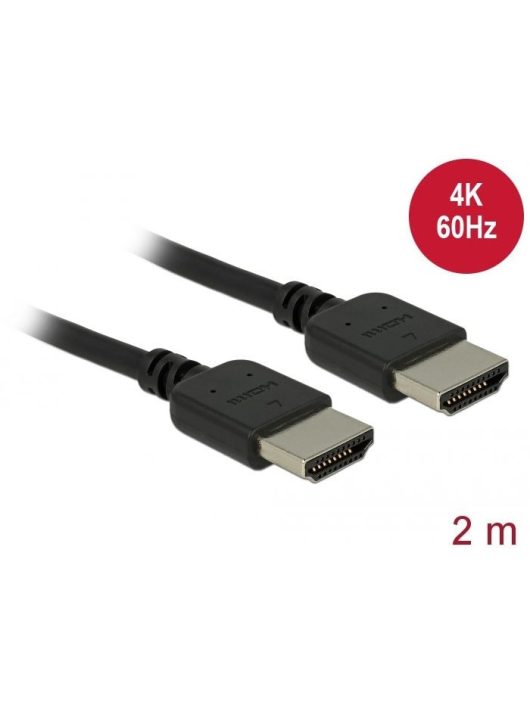 DeLock HDMI -HDMI Premium cable 2m Black