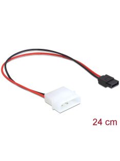   DeLock Power Cable Molex 4 pin plug to Slim SATA 6 pin receptacle 24.5 cm