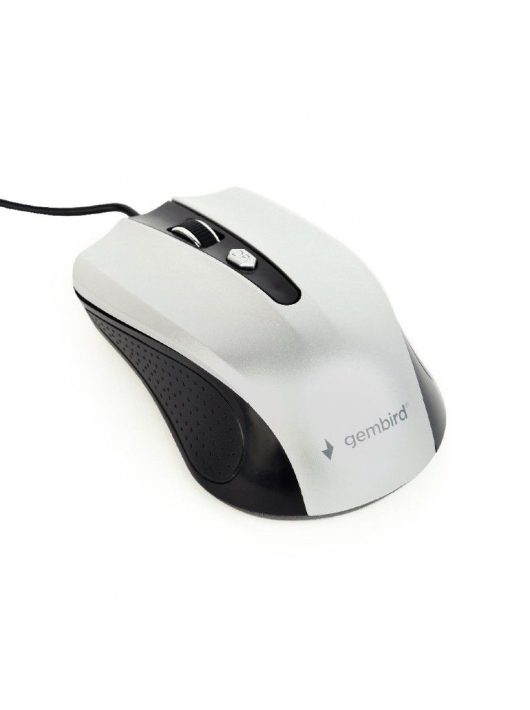 Gembird MUS-4B-01-BS Optical mouse Black/Silver