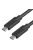 Akyga AK-USB-25 USB3.1 Type-C / Type-C cable 1m Black