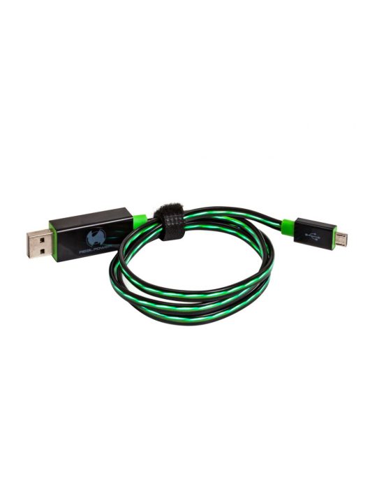 Realpower micro USB LED floating 74,5cm cable Green