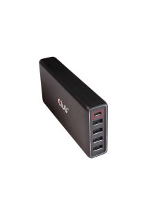   Club3D USB Type A and C Power Charger 5 ports up to 111W Black