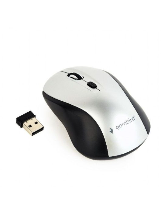 Gembird MUSW-4B-02-BS Wireless optical mouse Black/Silver