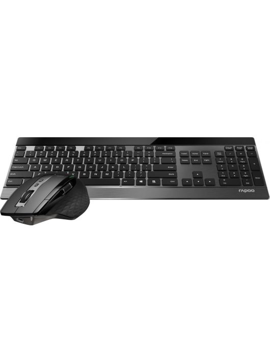 Rapoo 9900M Multi-mode Wireless Keyboard & Mouse Black HU