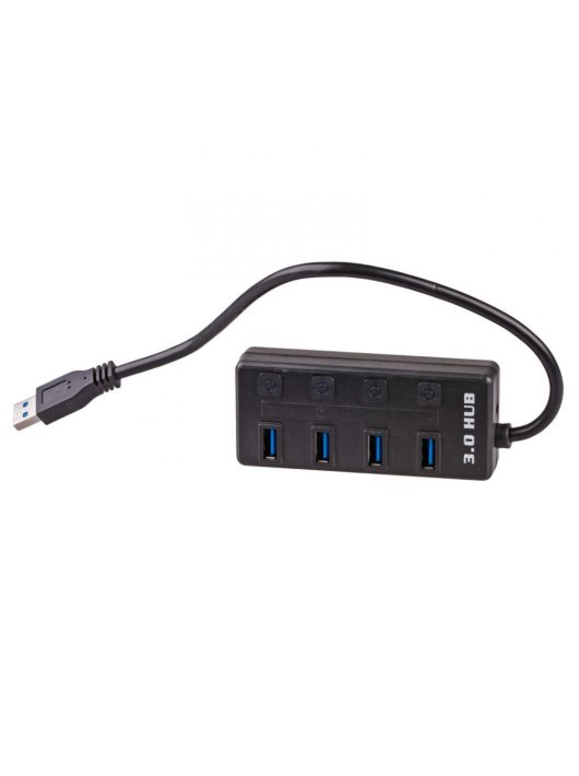 Akyga AK-AD-33 4-portos USB3.0 HUB Black