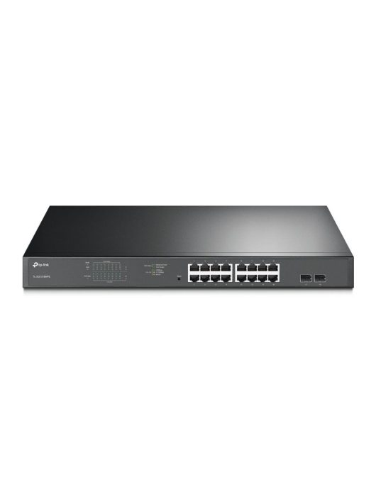 TP-Link JetStream 16-Port Gigabit Easy Smart PoE+ Switch with 2 SFP Slots