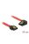 DeLock SATA 6 Gb/s Cable straight to left angled 50cm Red