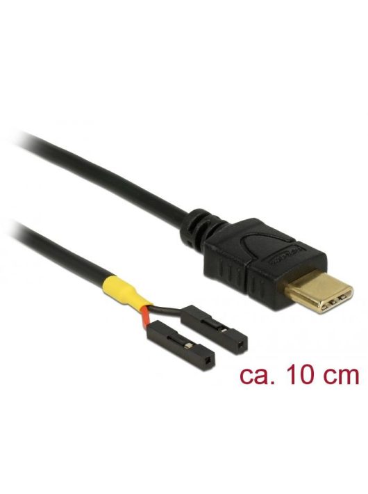 DeLock USB Type-C male > 2x pin header female separate power 10cm cable