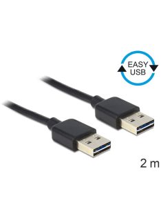   DeLock EASY-USB 2.0 Type-A male > EASY-USB 2.0 Type-A male 2m Black