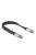 DeLock USB3.2 Gen2 FPC Flat Ribbon Cable USB Type-C to USB Type-C 22cm cable Black