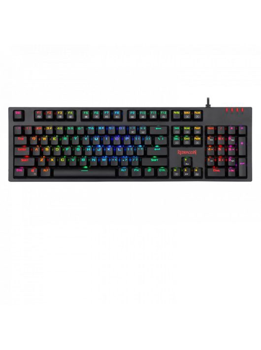 Redragon Amsa-Pro Mechanical Gaming RGB Wired Keyboard with Ultra-Fast V-Optical Blue Switches Black HU 