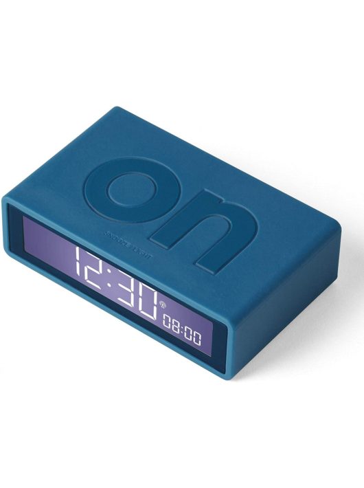 Lexon Flip+ LCD Alarm Clock Rubber Duck Blue