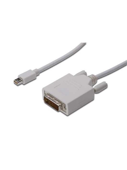 Assmann DisplayPort adapter cable, mini DP - DVI-D (Dual Link) (24+1) 2m White