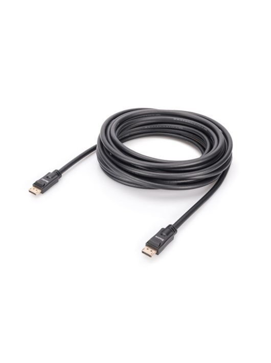 Assmann Displayport connection cable, DP, w/ amp. 10m Black