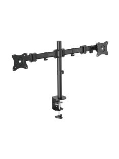   Digitus DA-90349 Universal Dual Monitor Stand With Clamp Mount Black