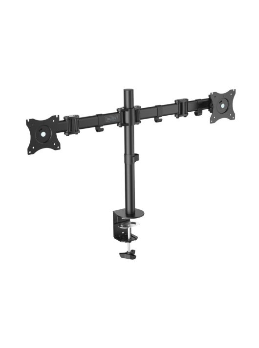 Digitus DA-90349 Universal Dual Monitor Stand With Clamp Mount Black