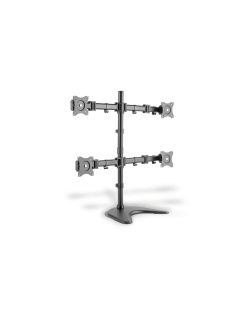   Digitus DA-90364 Universal Quad Monitor Mount Stand/Clamp Option Black